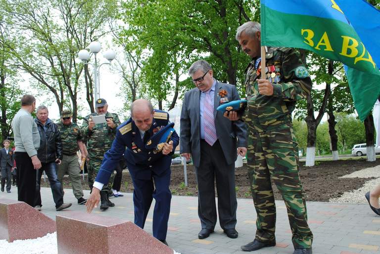 В станице Пшехской открыли Аллею воинской Славы