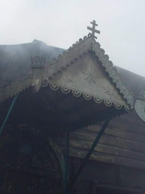 В Пшехской дотла сгорел 150-летний храм