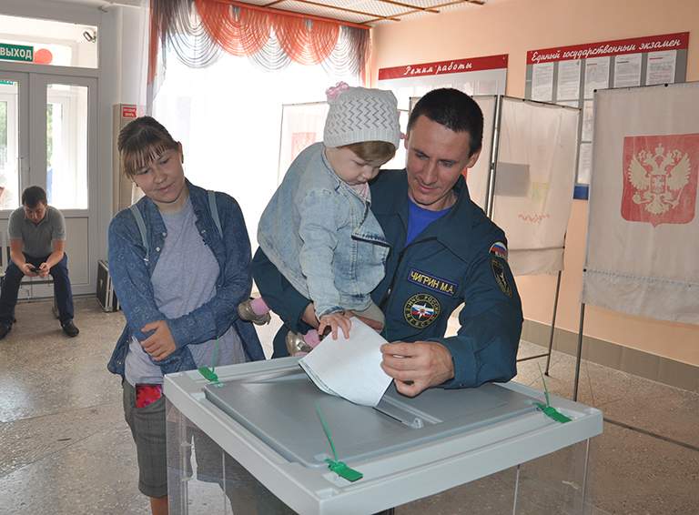 На избирательных участках в Белореченске царит праздничная атмосфера