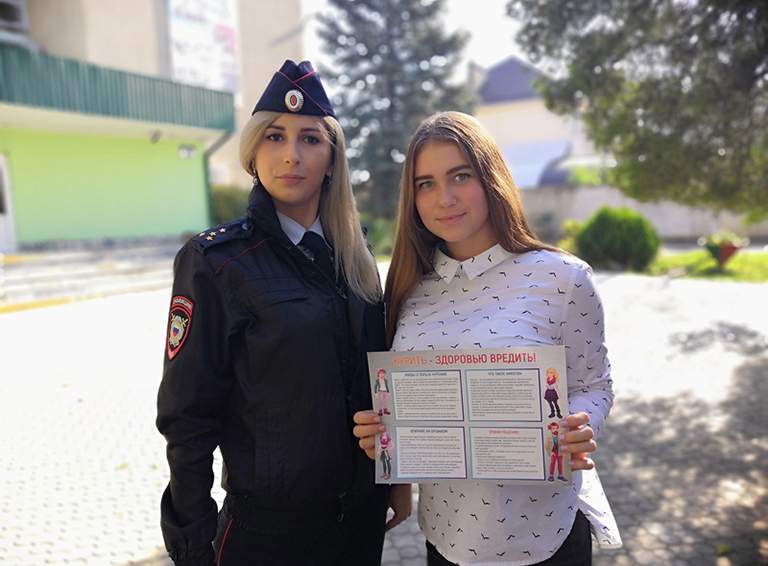 Сотрудники белореченской полиции провели профилактическую беседу со школьниками
