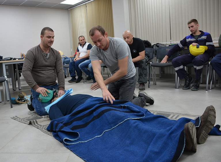 В ЕвроХим-БМУ провели обучение 20 сотрудников нештатного аварийно-спасательного формирования