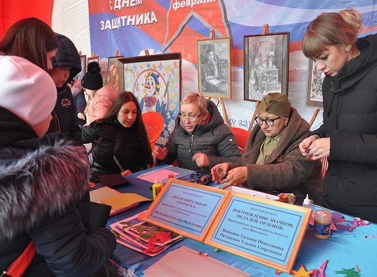 Спортивно развлекательными мероприятиями встретили в Белореченске День защитника Отечества
