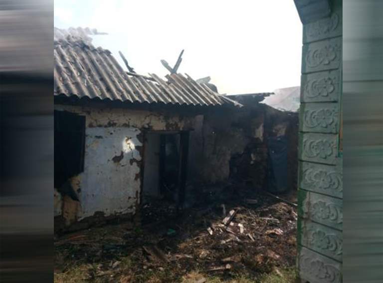 В Белореченске сегодня произошли возгорания в двух частных домовладениях