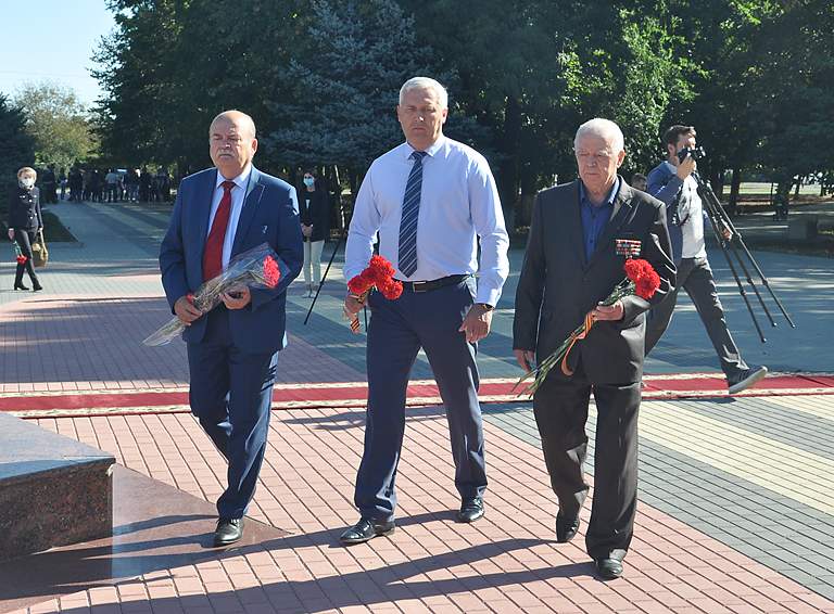 В день освобождения Краснодарского края в парке Победы Белореченска почтили память воинов-освободителей