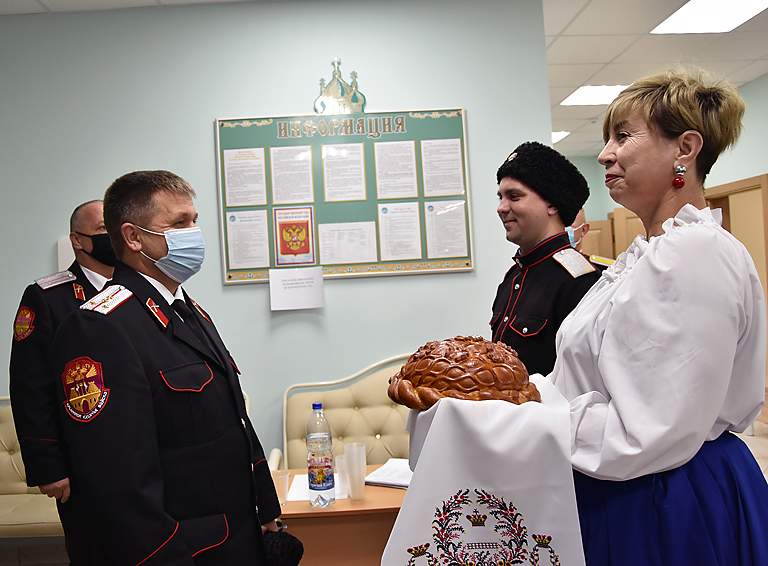 Отчетный сбор атамана и правления районного казачьего общества прошёл в Православном духовно-образовательном центре города Белореченска
