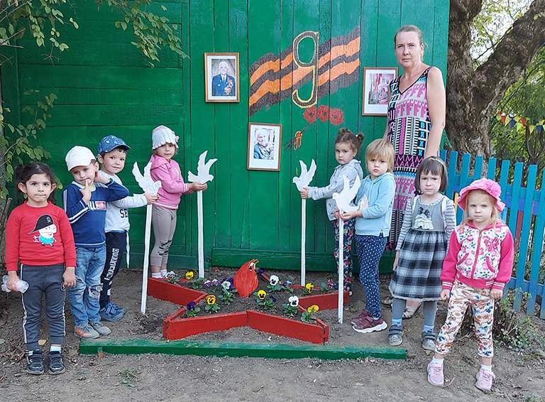 В белореченском детском саду №7 приняли участие во Всероссийской акции «Островок памяти»