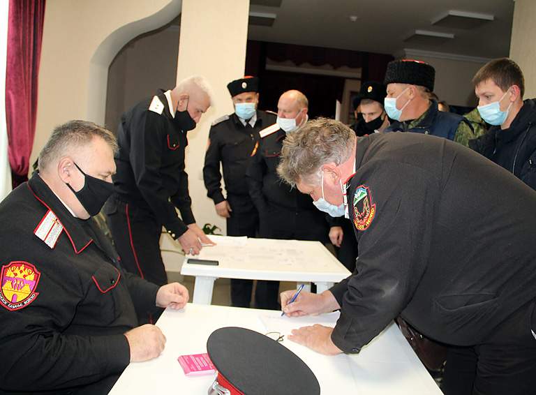 Белореченские казаки приняли участие в избрании нового атамана Кубанского казачьего войска