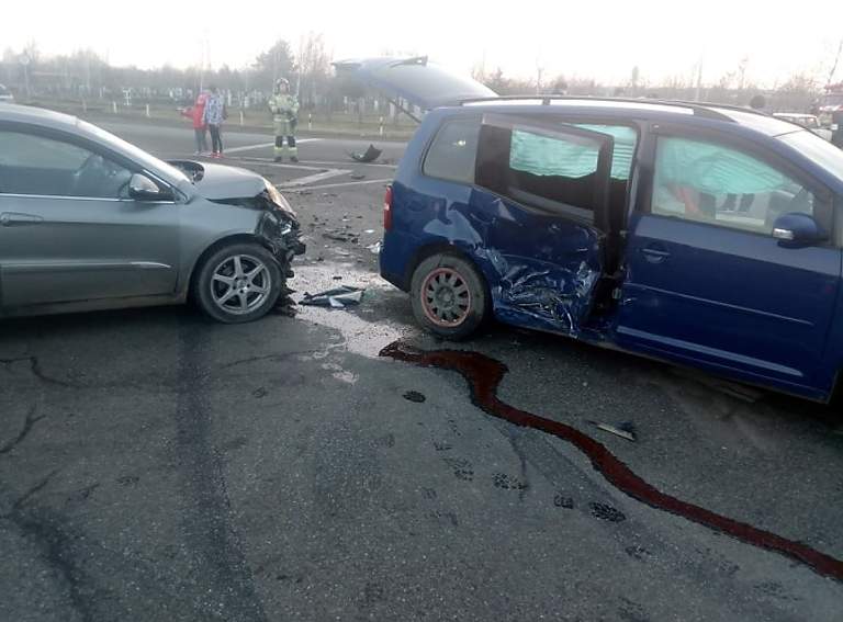 Тройное столкновение произошло сегодня в Белореченском районе на трассе Майкоп – Усть-Лабинск
