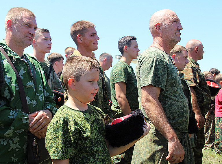 Белореченские казаки участвуют в военно-полевых сборах