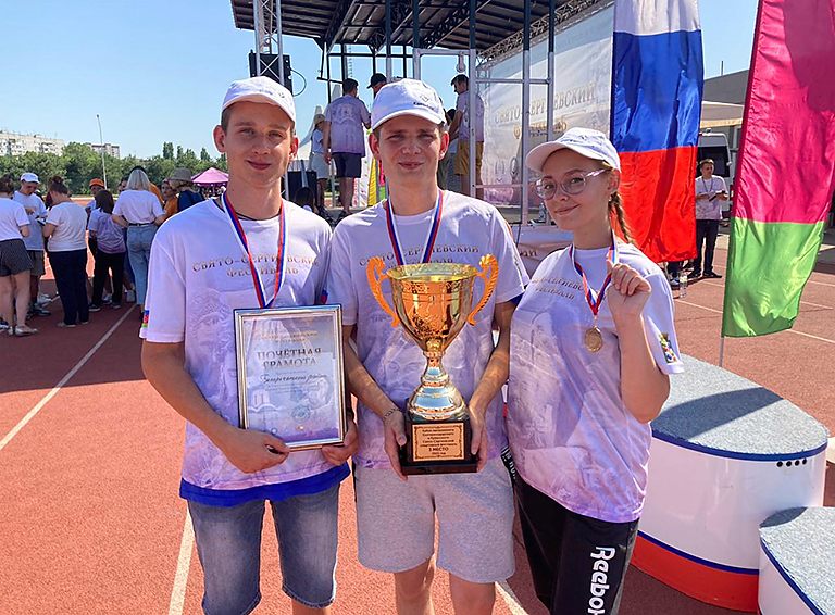 Сборная Белореченского района стала призёром первого Свято-Сергиевского спортивного фестиваля