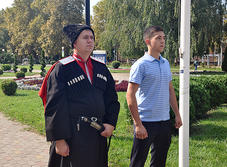 День триколора, государственного флага Российской Федерации, отметили сегодня в Белореченском районе