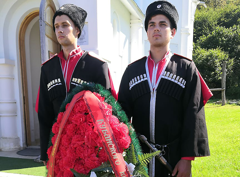 Белореченские казаки приняли сегодня участие в ежегодных Даховских поминовениях