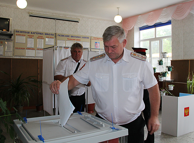 Белореченские казаки голосуют за тех, кому доверяют