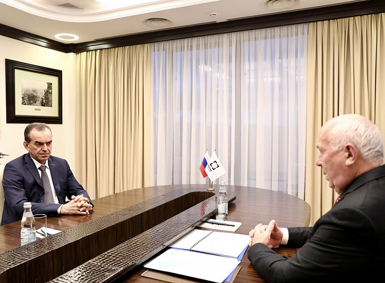 Вениамин Кондратьев обсудил с гендиректором Ростеха Сергеем Чемезовым строительство на Кубани высокотехнологичных заводов по переработке мусора