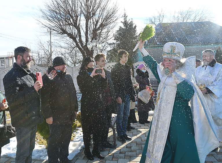 Водосвятие и освящение купели в Белореченске