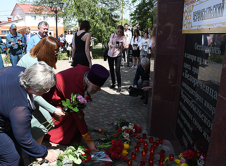 В Белореченске почтили память погибших и пострадавших от взрыва на Чернобыльской АЭС