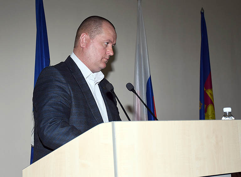 На сессии районного Совета отчитался начальник ОМВД России по Белореченскому району