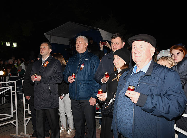 Свечи памяти зажгли белореченцы в честь подвига своих героических предков
