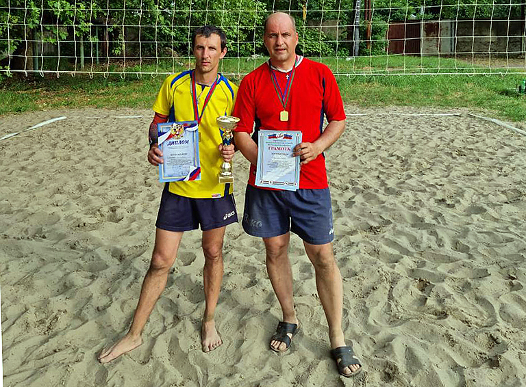 Белореченские мужчины разыграли на районной спартакиаде награды за пляжный волейбол