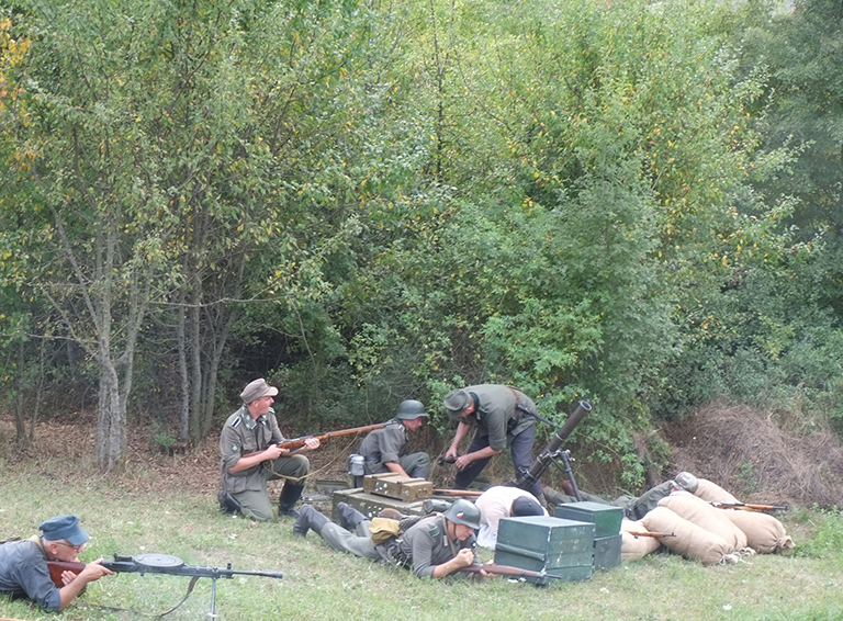 В Белореченском районе воссоздали события военных лет