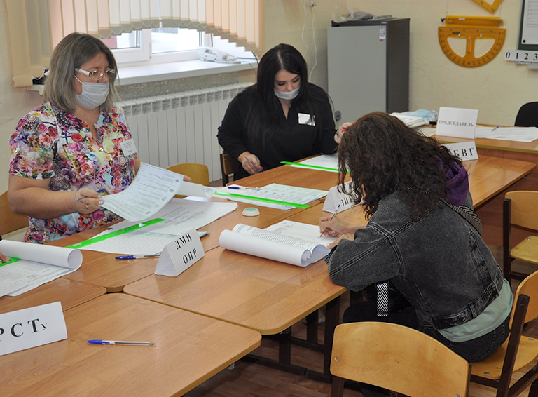 В Белореченском районе продолжается второй день голосования