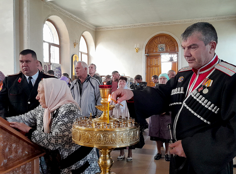 Белореченские казаки отметили свой праздник в селе Великовечном