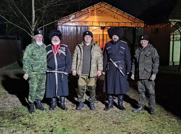 Белореченские казаки приняли участия в рождественских богослужениях