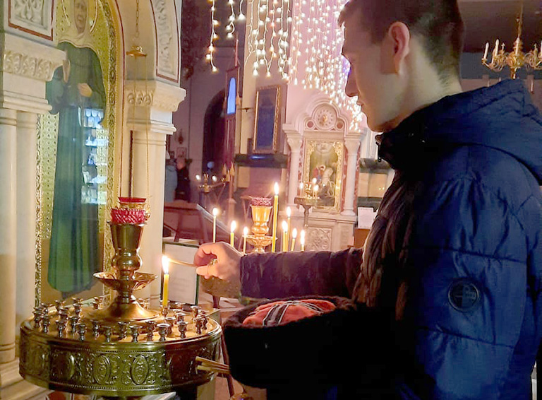 Белореченские казаки приняли участия в рождественских богослужениях