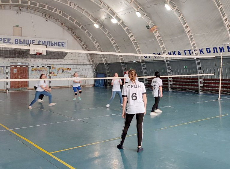 Турниром по волейболу украсили белореченские женщины очередной тур районной Спартакиады