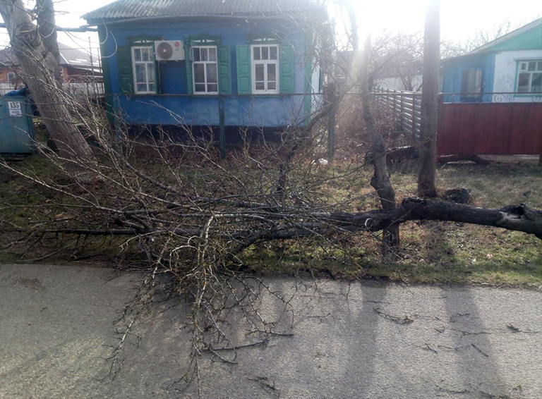 Белореченск продолжает оставаться в эпицентре мощного циклона