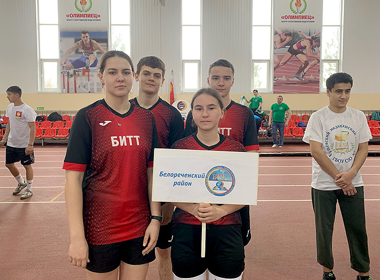Белореченские студенты приняли участие в краевом этапе гонки ГТО