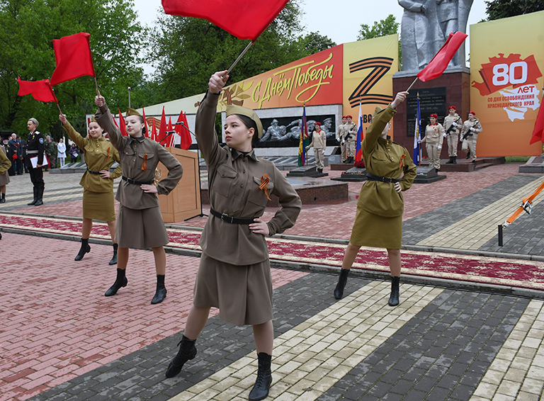 Торжественное мероприятие «Сияй в веках, Великая Победа!» прошло в Белореченске