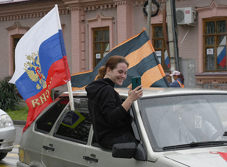 Автопробег в честь Дня Победы промчался по белореченским улицам