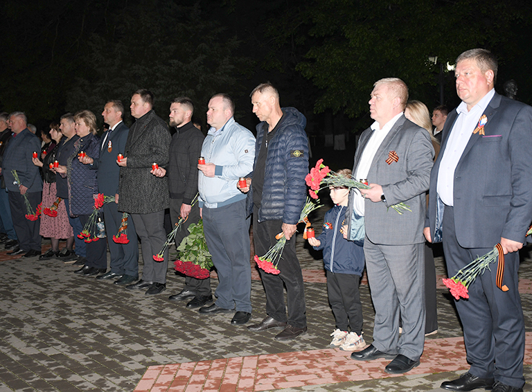 В парке Победы города Белореченска прошла традиционная акция «Свеча памяти»
