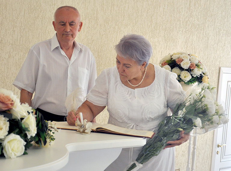 Золотой юбилей отметила семейная пара из Белореченска – Владимир и Светлана Хобленко