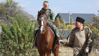 В Родниковском поселении прошли соревнования среди казачьей молодёжи БРКО