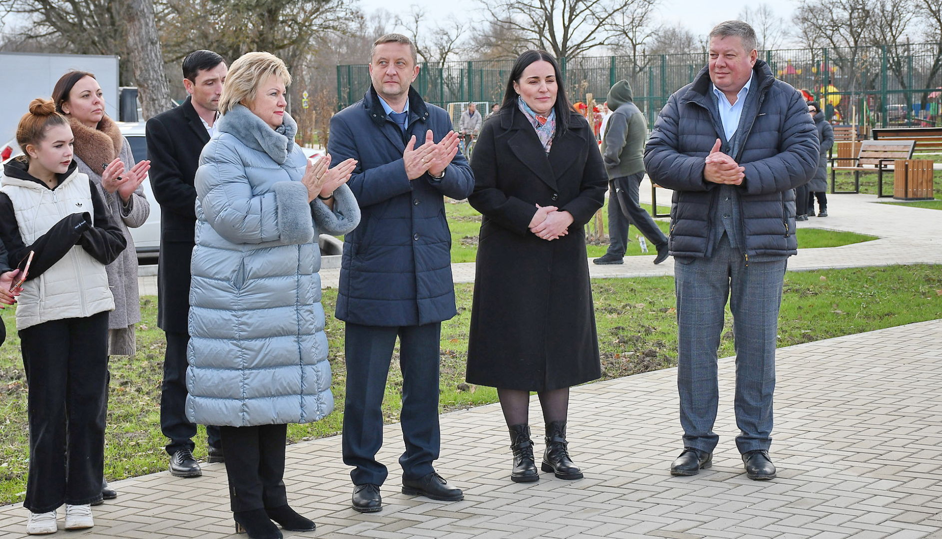 В Белореченском районе к Новому году в поселке Новом появился новый парк