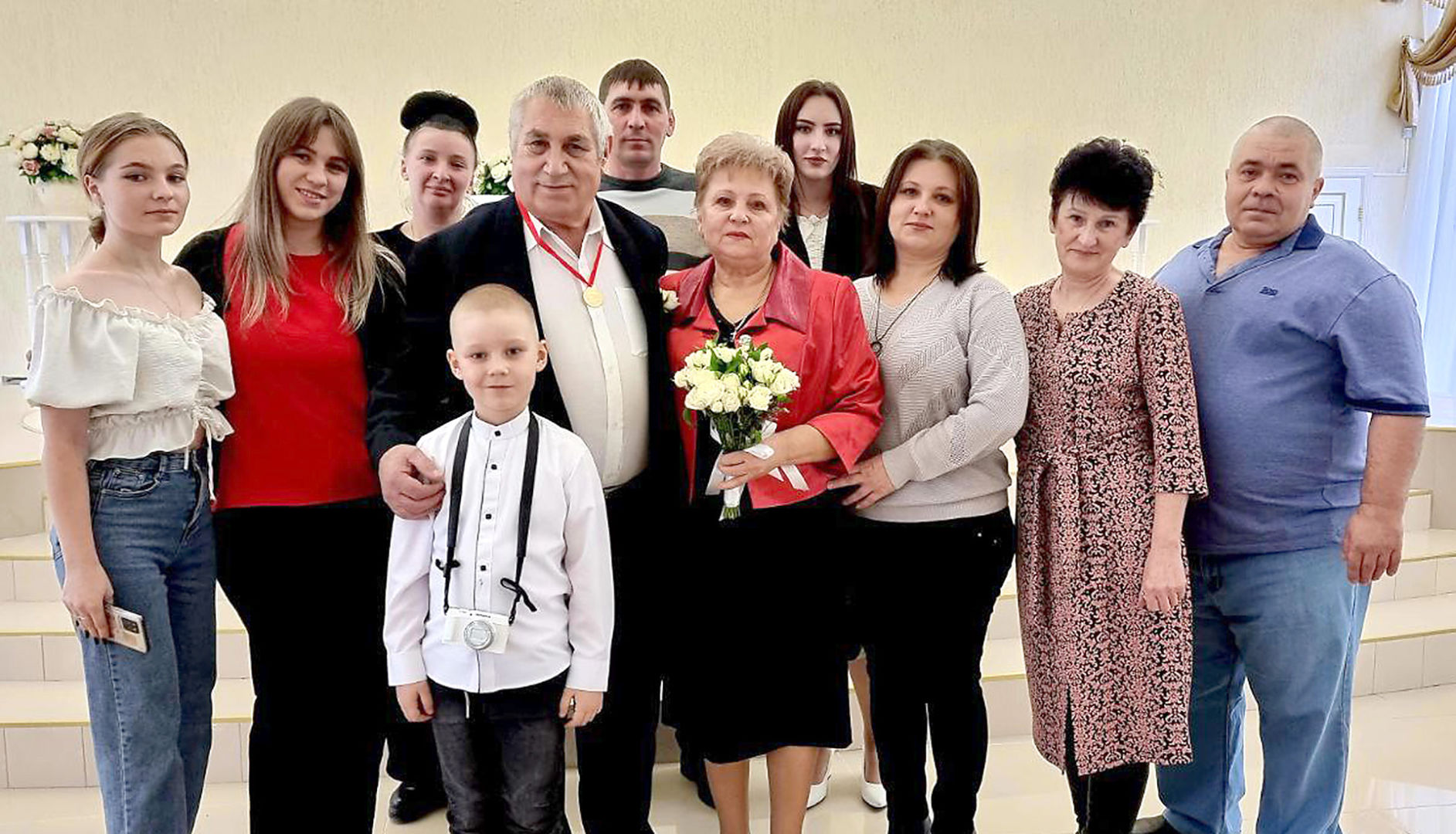 В Белореченском отделе ЗАГС чествовали пару золотых юбиляров Худобердиных
