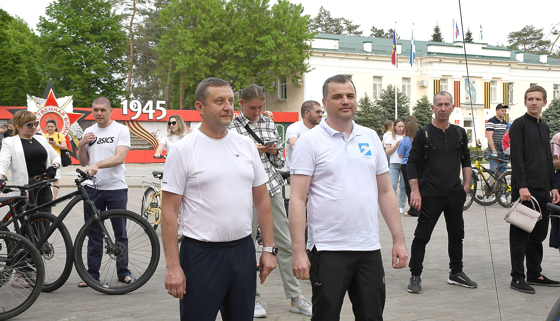 В Белореченске состоялся велопарад в честь приближающегося Дня Победы