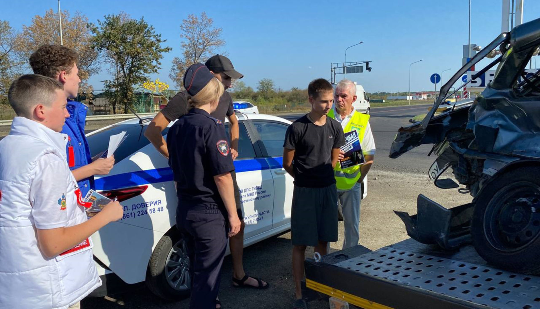 В Белореченском районе наглядно показали, к чему приводит несоблюдение ПДД