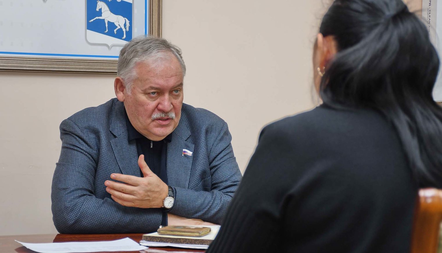 Константин Затулин провёл личный приём в Белореченске