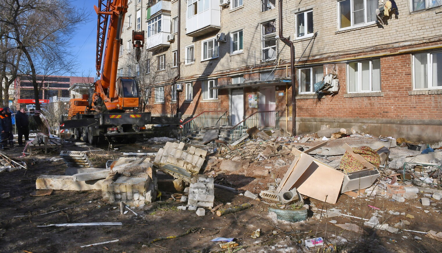 В Белореченске ликвидируют последствия взрыва в жилом доме
