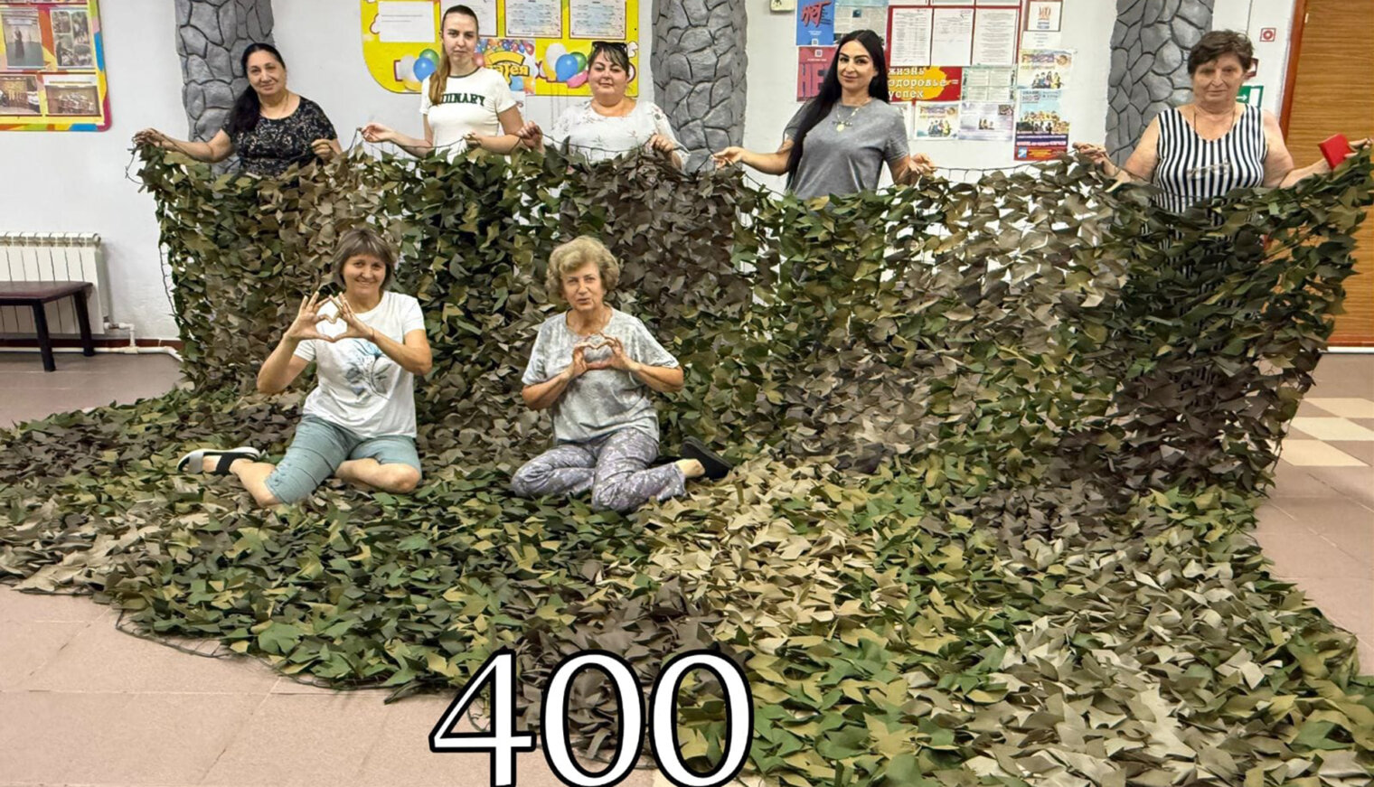 Волонтёры Долгогусевского сплели и отправили 400-ю сеть бойцам СВО