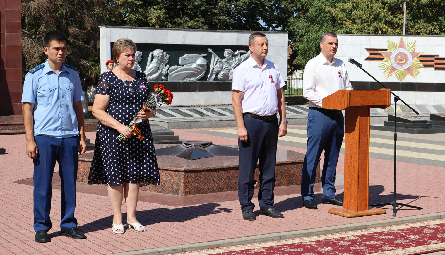 В Белореченске открыли обновленную аллею славы героям СВО