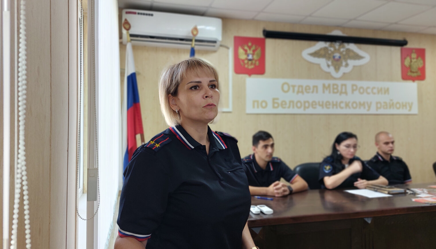 Белореченские школьники побывали на ознакомительной экскурсии в отделе МВД