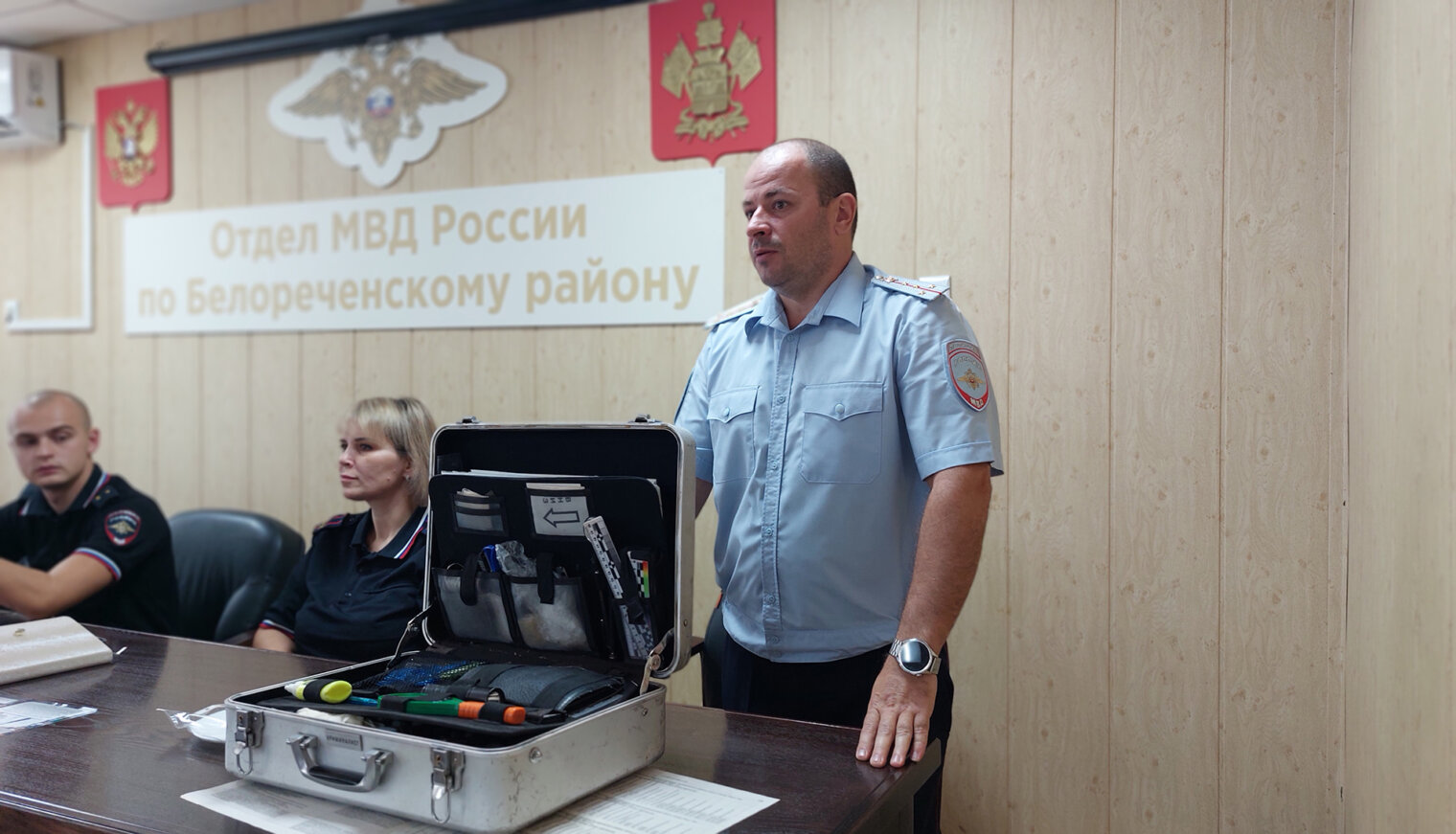 Белореченские школьники побывали на ознакомительной экскурсии в отделе МВД