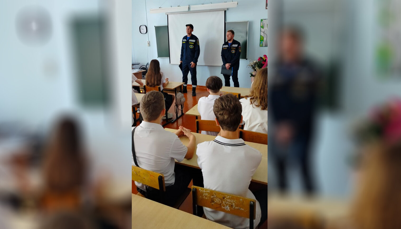 Белореченские спасатели провели для школьников урок безопасности