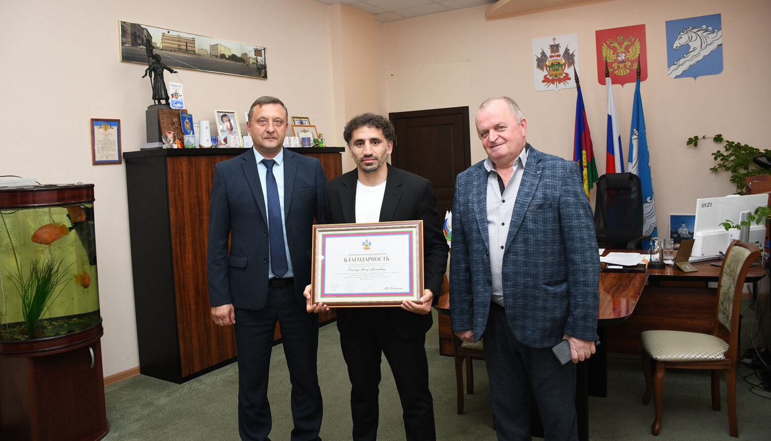 Благодарность губернатора Кубани – белореченскому тренеру по боксу