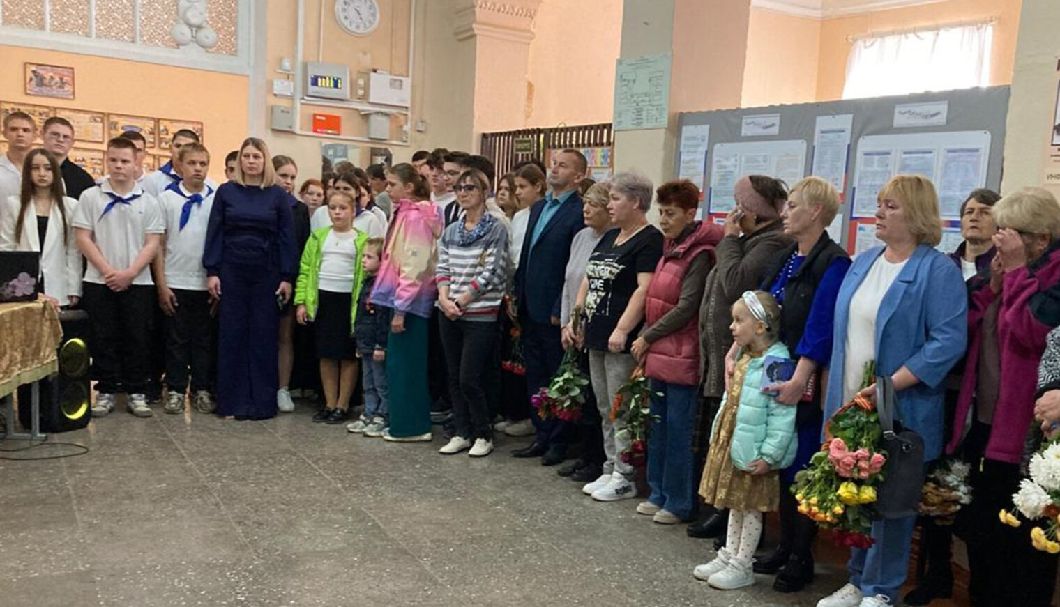 В селе Школьном открыли мемориальные доски в память о погибших участниках СВО