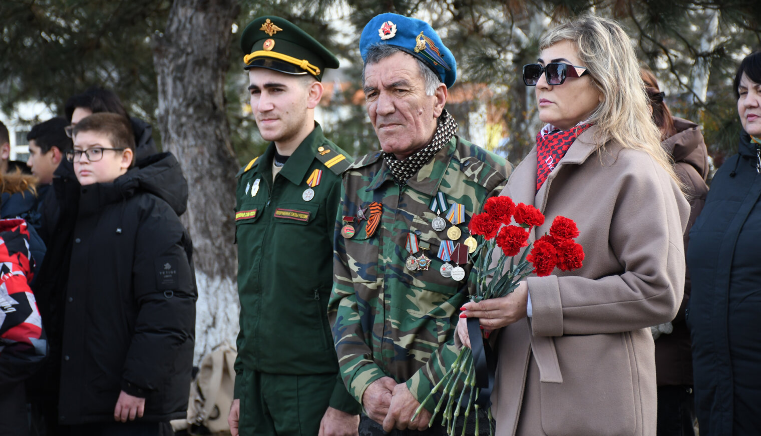Аллея памяти земляков в селе Школьном